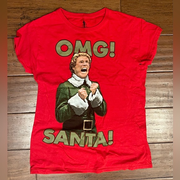 🎄Buddy the Elf “OMG! SANTA!” T-Shirt🎅🏻 - Picture 1 of 2